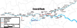 Crossrail will involve building 21 km of rail tunnels and seven stations.