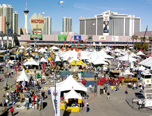 Annual World of Concrete show attracted over 65,000, down 23% from last year.