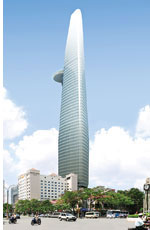 Collapsing world economy has failed to halt the rise of Vietnam’s Bitexco Tower.