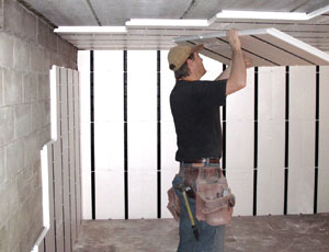 INSULATION AND FRAMING SYSTEM FOR CONCRETE: Walls and Ceilings