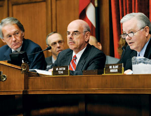 Bill sponsor Waxman (center) and GOP’s Barton oversaw a week of markups.
