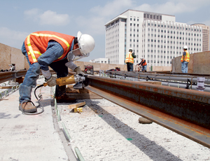 Massive Los Angeles rail project nears completion with no lost-time injuries so far.