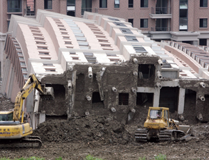 Shanghai Building Tips Over While Under Construction