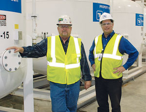 Tetra Tech’s Ray Mangrum, left, and Steve McGee, right.