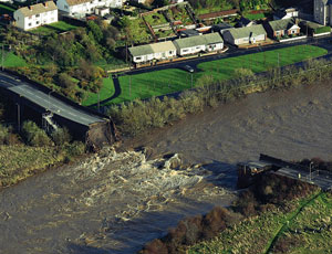 Record Rainfall Wipes Out Bridges in England