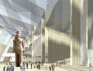 Monumental ancient artifacts will have plenty of headroom with 24-m ceilings.