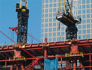 Lomma’s cranes remain on the job at One World Trade Center and other city sites.