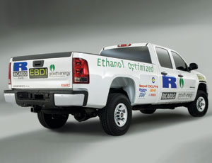Ricardo’s dual-fuel, flex-fuel mill debuted this year in a pickup truck.