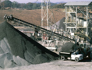 Aggregates could pick up in demand this year as stimulus-funded highway jobs progress.
