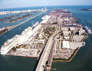 Two 4,250-ft-long�tunnels will connect Watson Island to Dodge Island, the location of the Port of Miami.