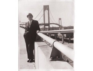 Towering Stahl stands at the record-settingVerrazano-Narrows bridge, which opened in 1964.